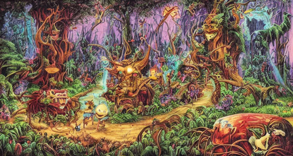 Image similar to Enchanted and magic forest, by ED roth