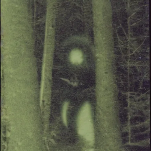 Image similar to liminal space, cryptid, found footage from 1 9 8 0