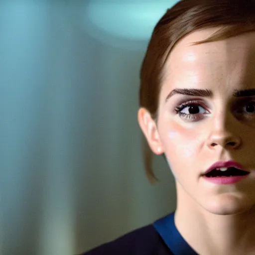 Prompt: Emma Watson in Star Trek, XF IQ4, f/1.4, ISO 200, 1/160s, 8K, Sense of Depth, color and contrast corrected, enhanced, Dolby Vision, symmetrical balance, in-frame