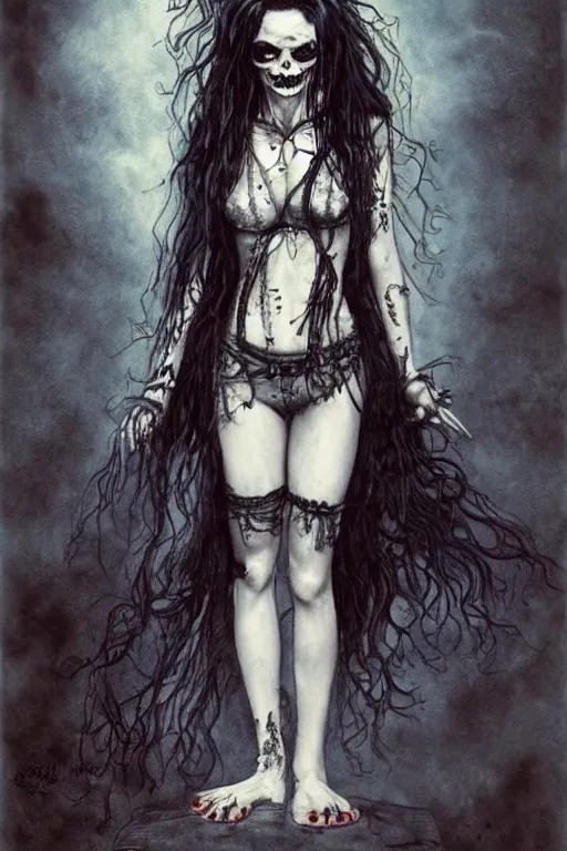Image similar to full body portrait of anya taylor joy as death from sandman, by jean baptiste monge