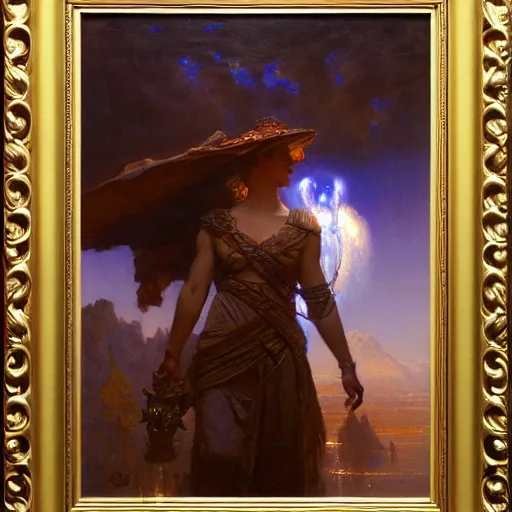 Prompt: creator of the world, highly detailed painting by gaston bussiere, craig mullins, j. c. leyendecker, 8 k