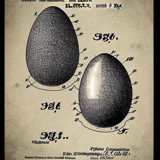 Image similar to an egg as a us patent