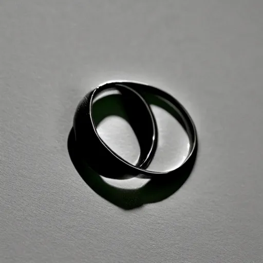 Image similar to perfect studio photography of a celtic ring on a white surface