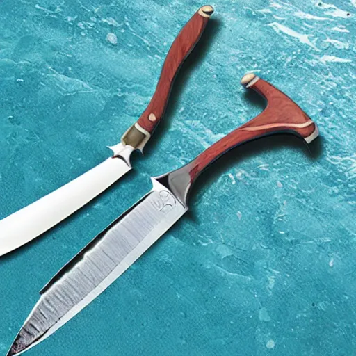 Prompt: water knife