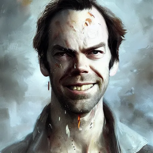 Portrait of Young Hugo Weaving by Greg Rutkowski in a, Stable Diffusion