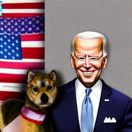 Prompt: joe Biden dog toy