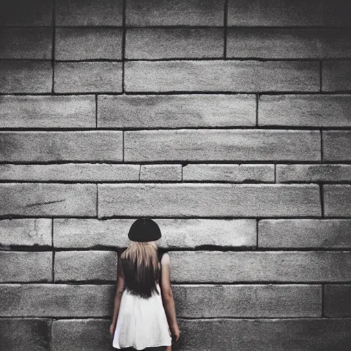 Image similar to a woman standing in front of a wall with a name on it, a stock photo by juan villafuerte, instagram, pre - raphaelitism, full body, contest winner, maximalist