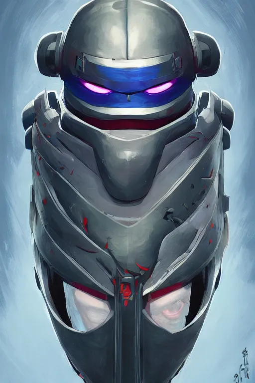 Image similar to epic mask helmet robot ninja portrait stylized as fornite style game design fanart by concept artist gervasio canda, behance hd by jesper ejsing, by rhads, makoto shinkai and lois van baarle, ilya kuvshinov, rossdraws global illumination radiating a glowing aura global illumination ray tracing hdr render in unreal engine 5