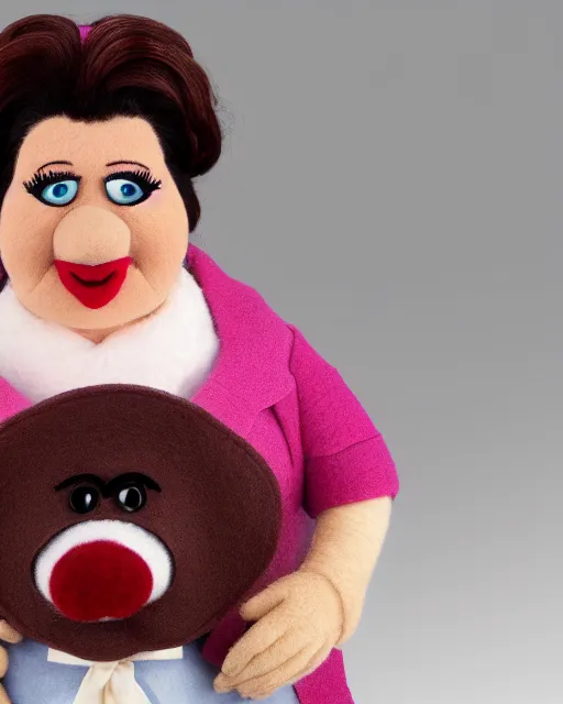 Prompt: phyllis vance as a muppet. highly detailed felt. hyper real photo. 4 k.