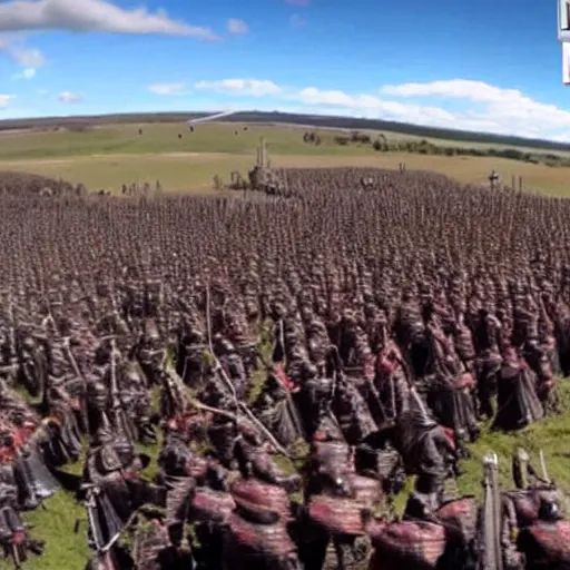 Image similar to gopro view of the battle of bannockburn