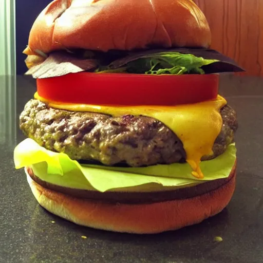 Image similar to city sized burger