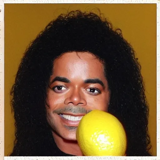 Prompt: michel jackson as a lemon