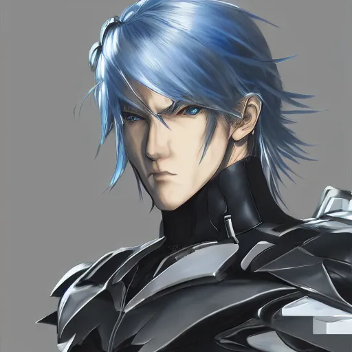 Image similar to portrait of raiden from metal gear rising, anime fantasy illustration by tomoyuki yamasaki, kyoto studio, madhouse, ufotable, trending on artstation