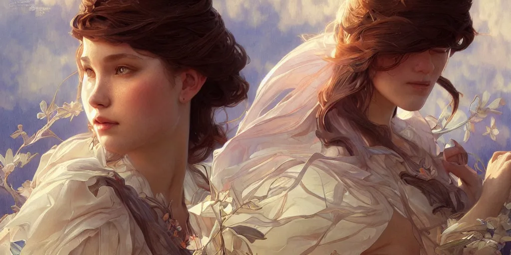 Image similar to realistic illustration, thanks, intricate, elegant, highly detailed, digital painting, artstation, concept art, smooth, sharp focus, illustration, art by artgerm and greg rutkowski and alphonse mucha