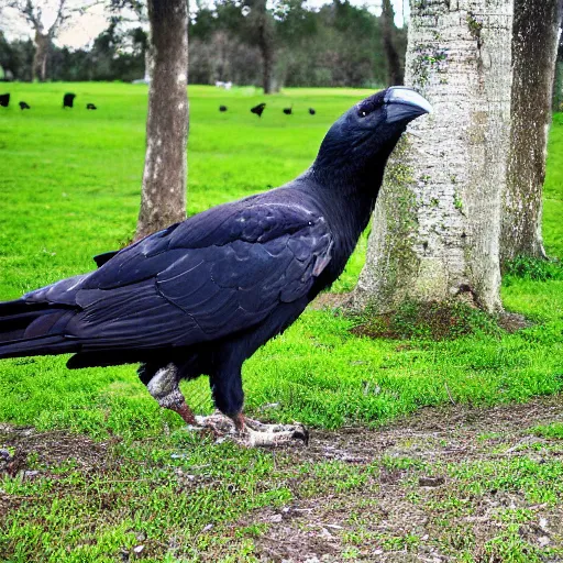 Image similar to a giant crow