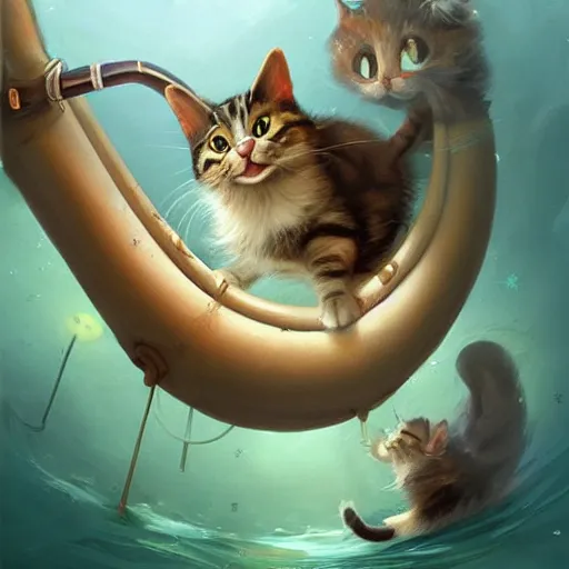 a cute slide , Diffusion sliding | cat water down a tiny, | OpenArt Stable