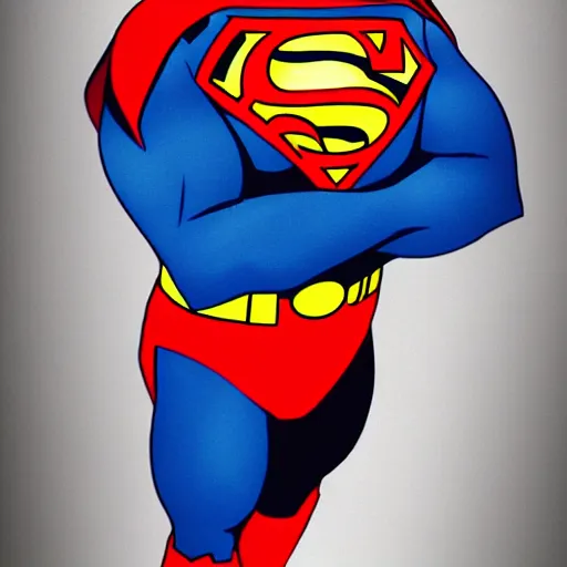 Image similar to Simon Cowell as Superman