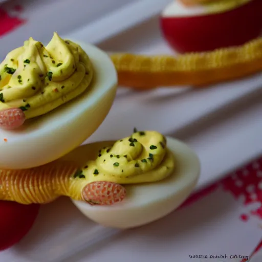 Image similar to deviled egg snake