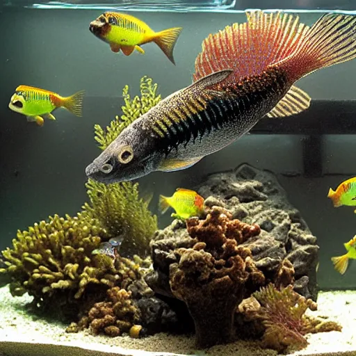 Image similar to convict cichlid hybrid aquarium