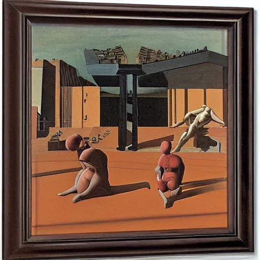 Image similar to the worst of all possible worlds, philosopy, by de chirico, by paula rego