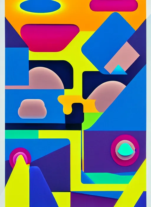 Image similar to abstract 3 d shapes by shusei nagaoka, kaws, david rudnick, airbrush on canvas, pastell colours, cell shaded, 8 k