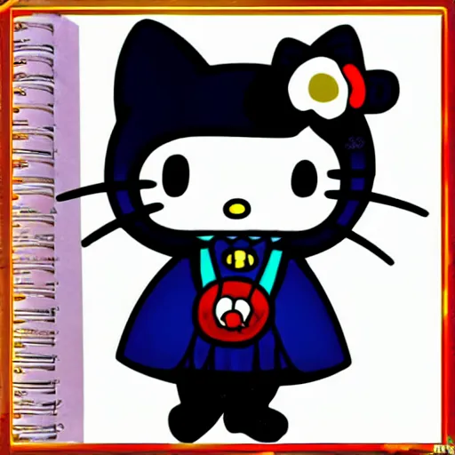 Image similar to Hello kitty as a Doctor Strange,