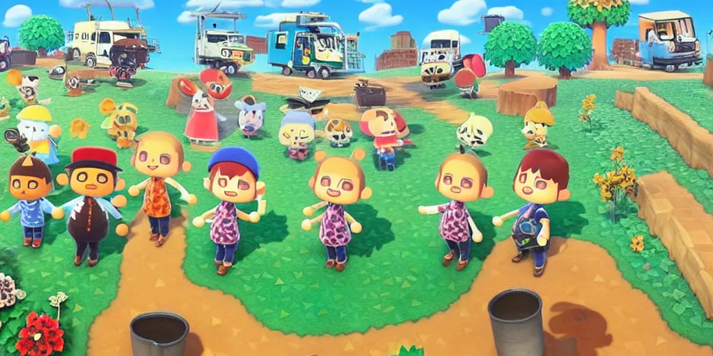 Prompt: “Animal crossing war crime trials”