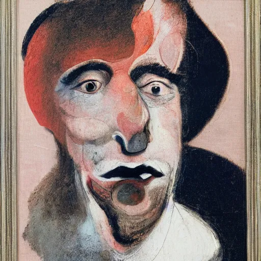 Image similar to portrait of a man by francis bacon