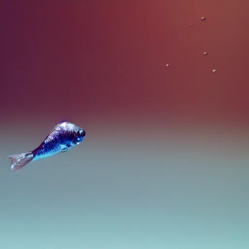 Image similar to “photograph of a beta fish swimming inside a raindrop, sharp focus, highly detailed, hd, 8k”