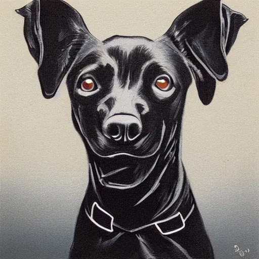 Image similar to black dog