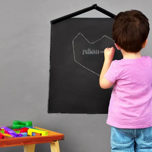 Image similar to blackboard toddler drawing Helsinki