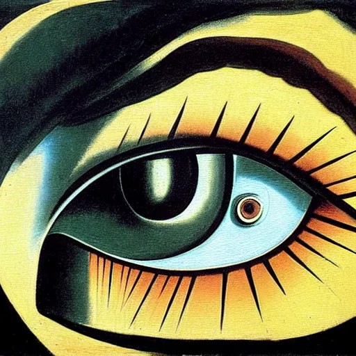 Image similar to an eye crying, a painting by giorgio de chirico