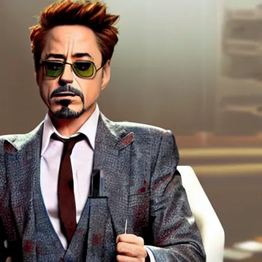 Prompt: robert downey Jr as Tony Stark in a pixar movie