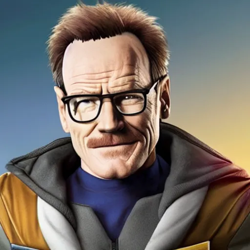 Image similar to Brian Cranston as a character from Overwatch