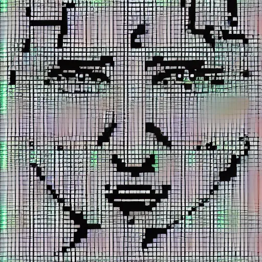 Image similar to anime girl, ascii art