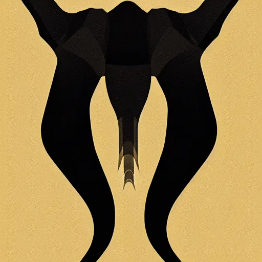 Image similar to octupus minimalistic symmetric concept art by afshar petros aoshima chiho caldwell clyde, matte background, sharp contours, minimalist, trending on artstation, 8 k