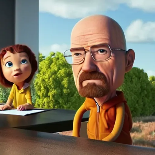 Image similar to pixar walter white, walter white in pixar ( 2 0 1 8 )