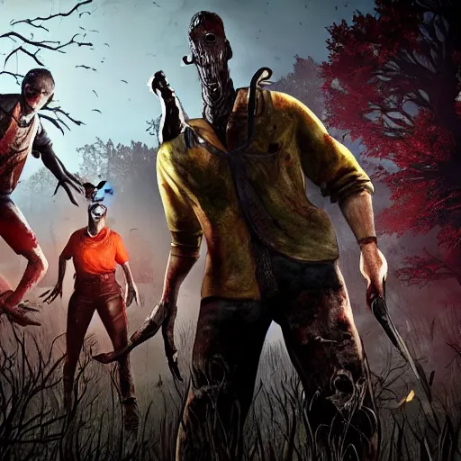 Image similar to dead by daylight game scary