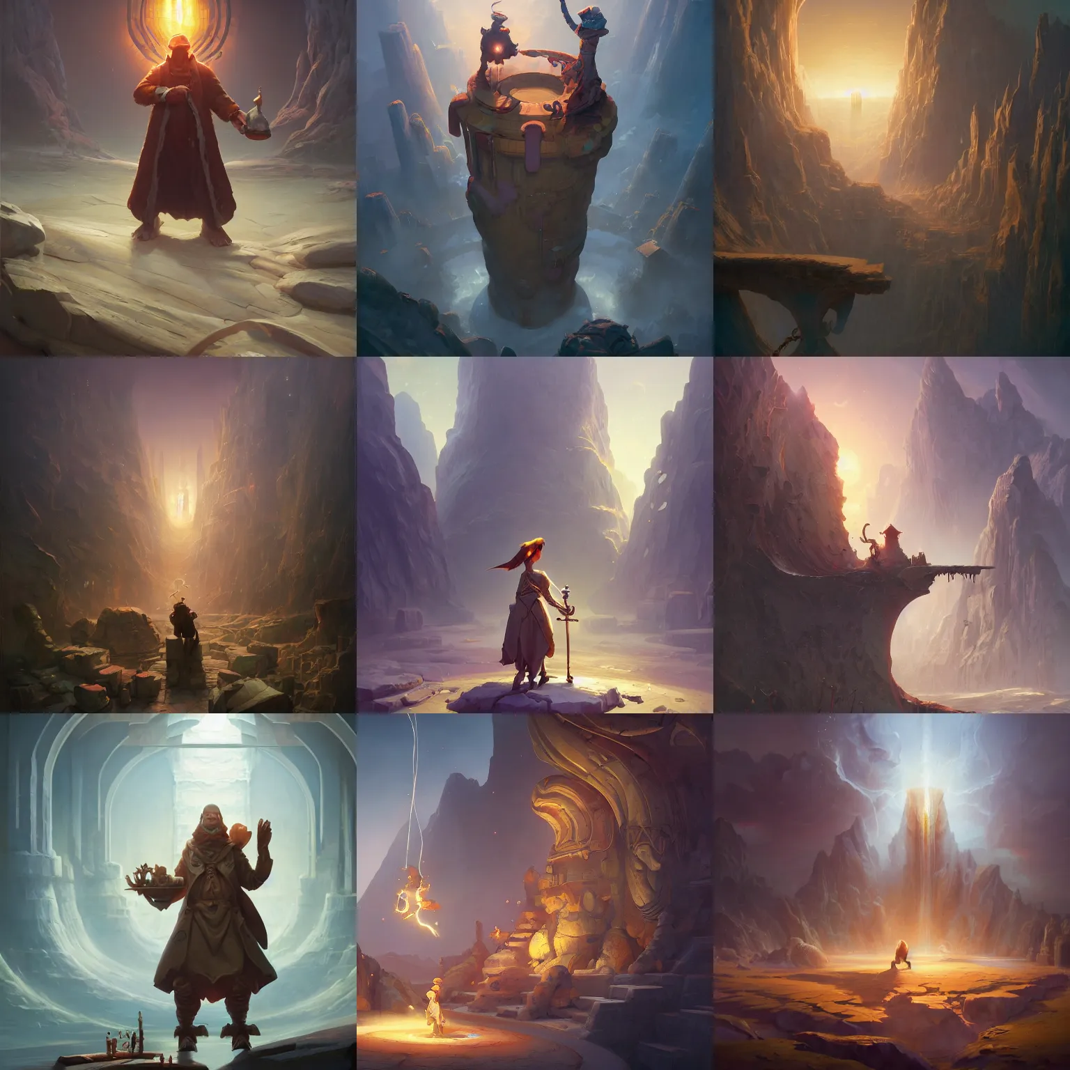 Prompt: the alchemist, character design by Noah Bradley, Darek Zabrocki, Tyler edlin, Jordan Grimmer, Neil Blevins, James Paick, Natasha Tan, highly detailed, ultra detailed, ultra realistic, trending on artstation