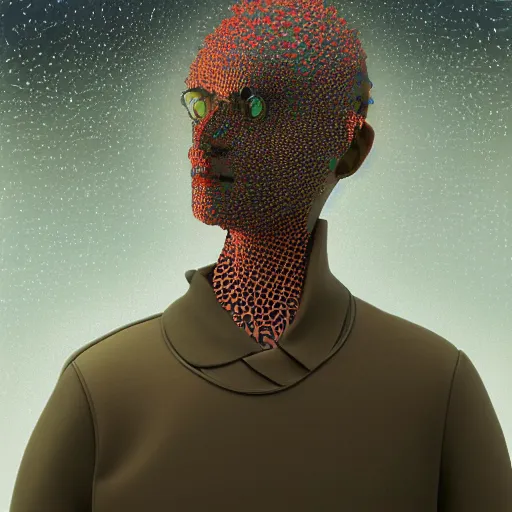 Prompt: utopian Galaxy, raf simons fashion couture, intricately detailed tiny humanoid inside a dream, thunderstorm in the style of Emiliano Ponzi and Chris Ware, futuristic 1990s contemporary art, sci-fi,eye glass, inside view, humanoid pov, intricate artwork by Tooth Wu and wlop and beeple, octane render, trending on artstation, greg rutkowski very coherent symmetrical artwork, depth field, unreal engine, cinematic, hyper realism, high detail, octane cinema 4D render, A24 cinematography, 8k