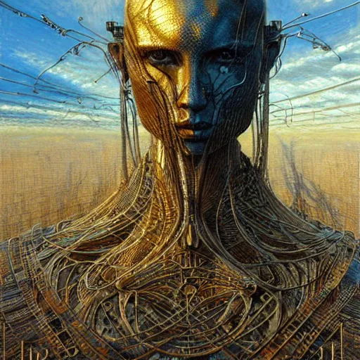 Prompt: master of harpoons, atmospheric lighting, painted, intricate, golden and blue hour, ultra detailed by peter gric, giger, enki bilal