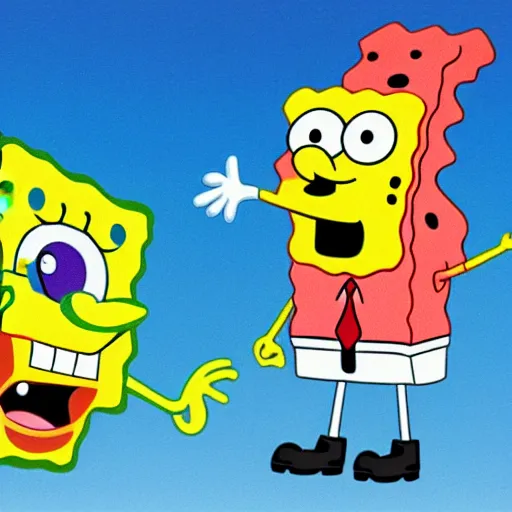 Image similar to spongebob, cartoon, tv still