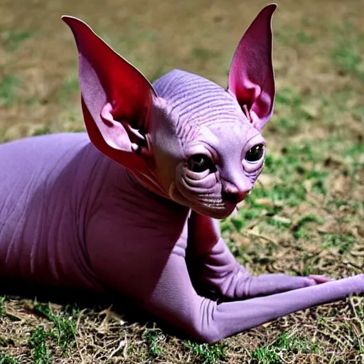 Prompt: hairless sphynx cat in samurai armor