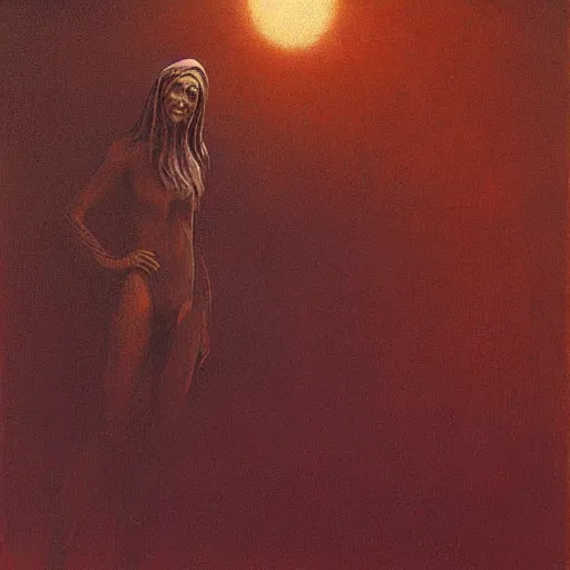 Image similar to russia, painted by zdzisław beksinski