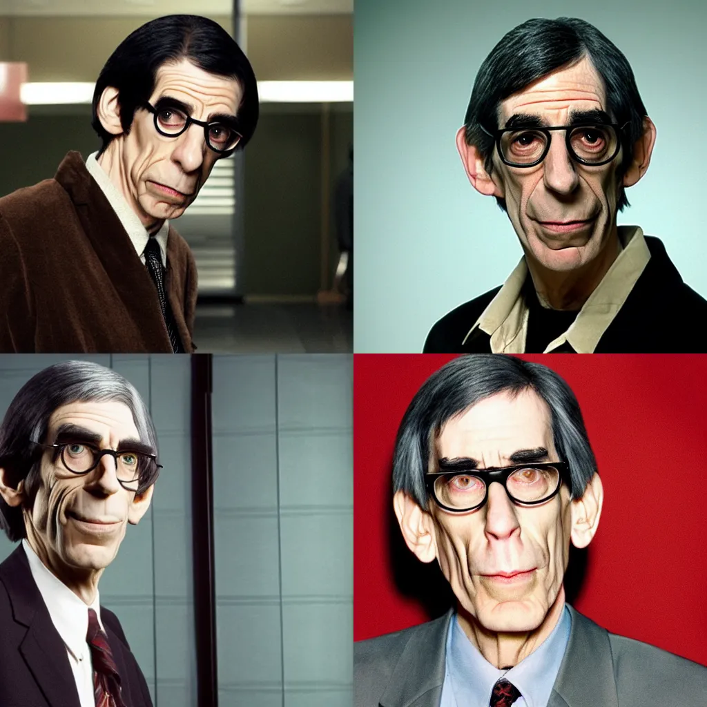 Prompt: richard belzer as a character from the simpsons