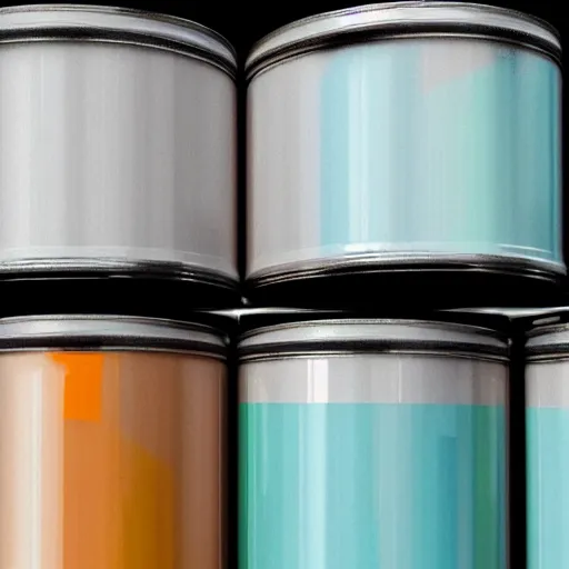 Image similar to can of paint, minimal, modern