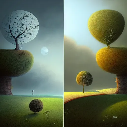 Image similar to day and night, gediminas pranckevicius