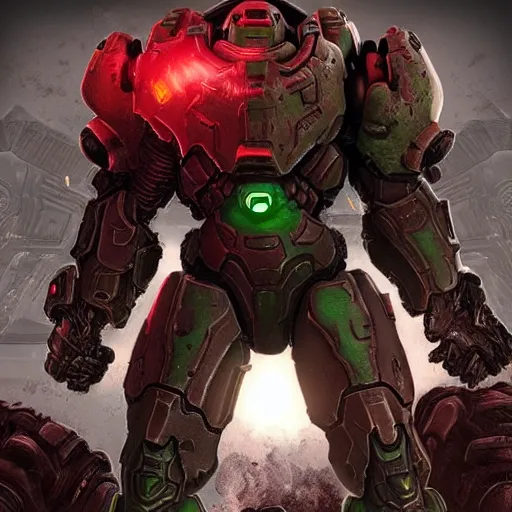 Image similar to doom slayer from doom eternal