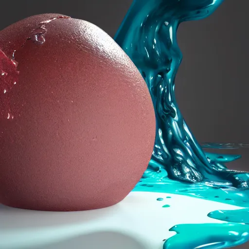 Image similar to hyper real 8 k melting slime