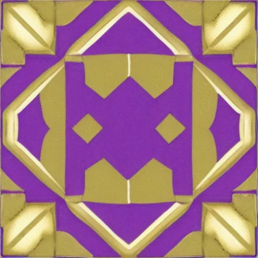 Prompt: an ornate cubic purple bauhaus tileable design